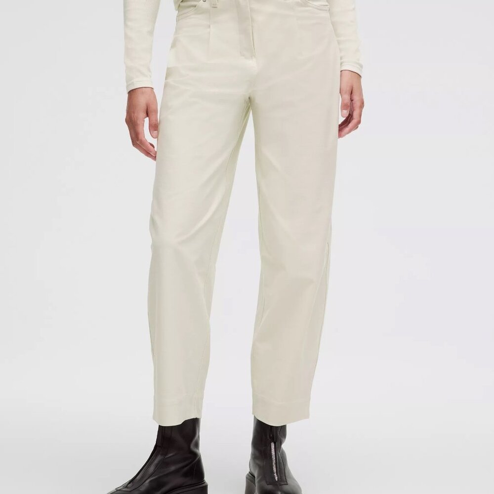 Lululemon City Sleek Mid-Rise Barrel-Leg Pant Bone 26